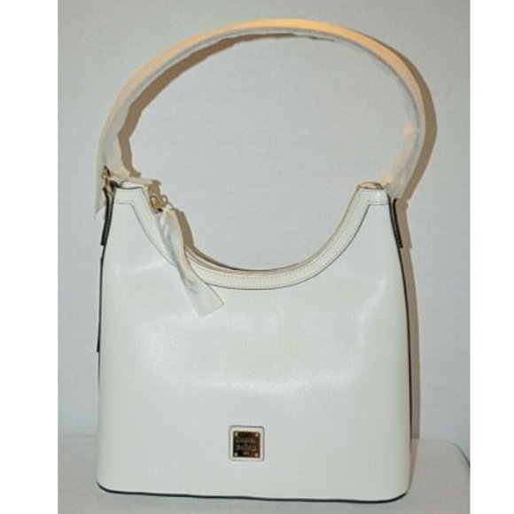 Dooney & Bourke Saffiano Italian Leather White Bag - Picture 2 of 12